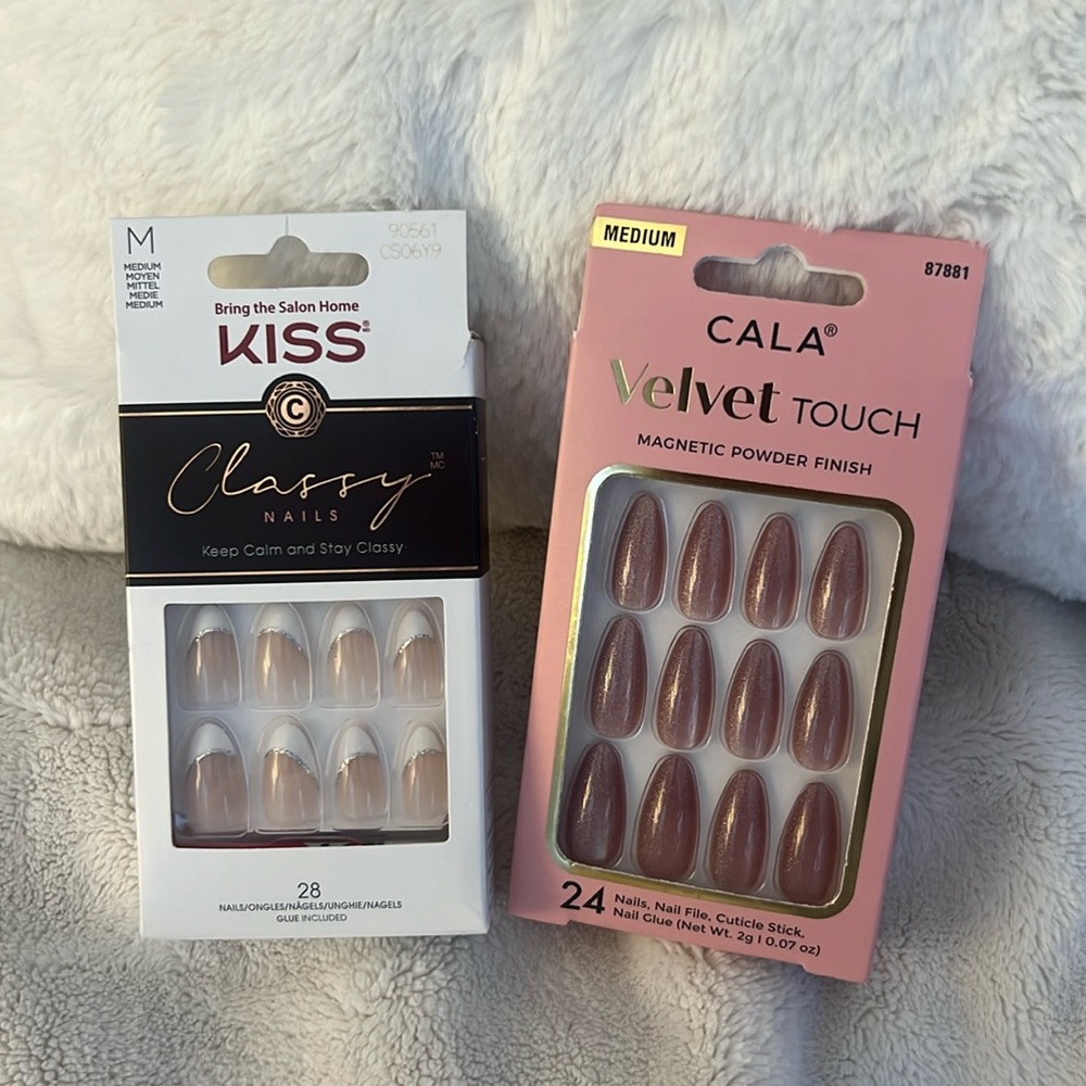 2 Sets of Drugstore Press On Nails retails total $16